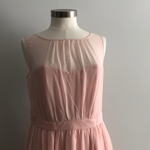 NWT✨Tevolio Chiffon Sleeveless Blush Pink Dress - Picture 2 of 6